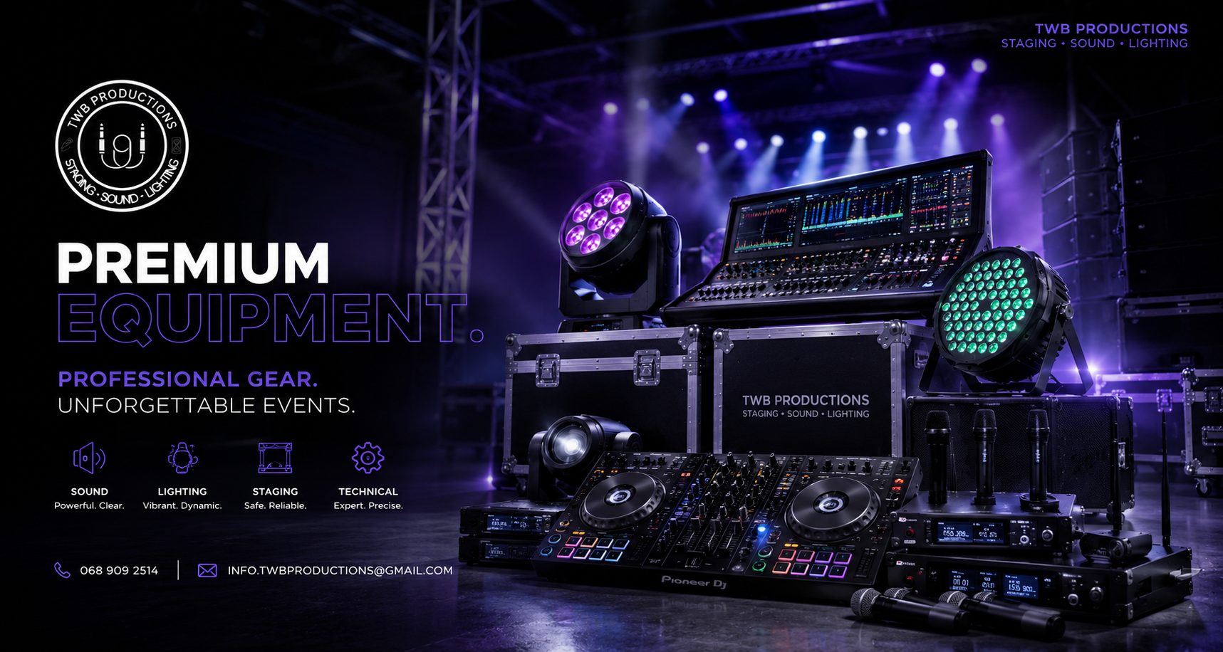 TWB Productions DJ and event equipment